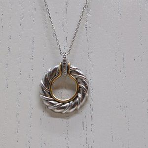 925 NV Diamond Pendant Necklace